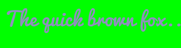 Image with Font Color 8F8FBD and Background Color 00FF00